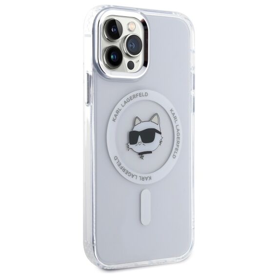 Karl Lagerfeld IML Metal Choupette Head MagSafe iPhone 12 Case - White - Uncategorized Cases (2) - Cases - Techbox