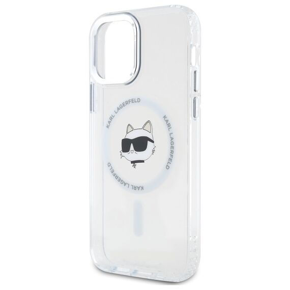 Karl Lagerfeld IML Metal Choupette Head MagSafe iPhone 12 Case - White - Uncategorized Cases (2) - Cases - Techbox