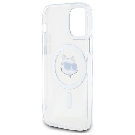 Karl Lagerfeld IML Metal Choupette Head MagSafe iPhone 12 Case - White - Uncategorized Cases (2) - Cases - Techbox