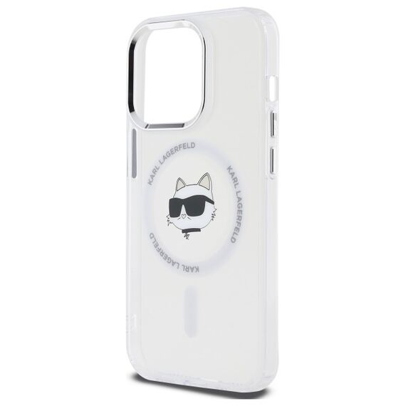 Karl Lagerfeld IML Metal Choupette Head MagSafe iPhone 13 Case - White - Uncategorized Cases (2) - Cases - Techbox