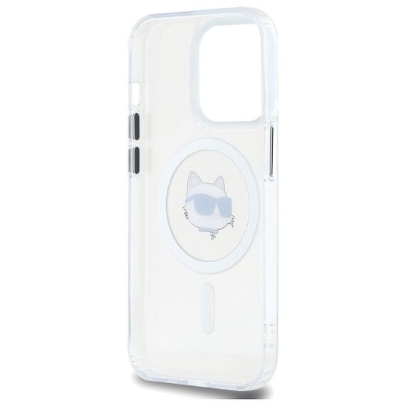 Karl Lagerfeld IML Metal Choupette Head MagSafe iPhone 13 Case - White - Uncategorized Cases (2) - Cases - Techbox