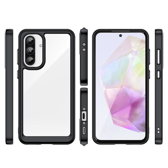Outer Space Case for Samsung Galaxy A26 Cover with Flexible Frame - Black | Techbox
