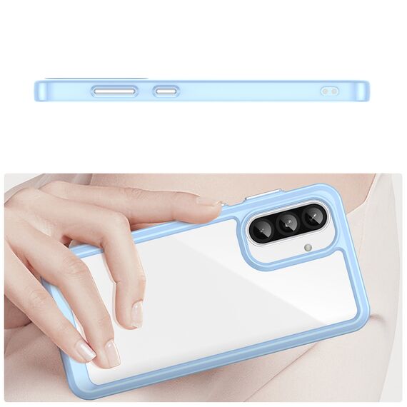 Outer Space Case for Samsung Galaxy A56 Cover with Flexible Frame - Blue | Techbox
