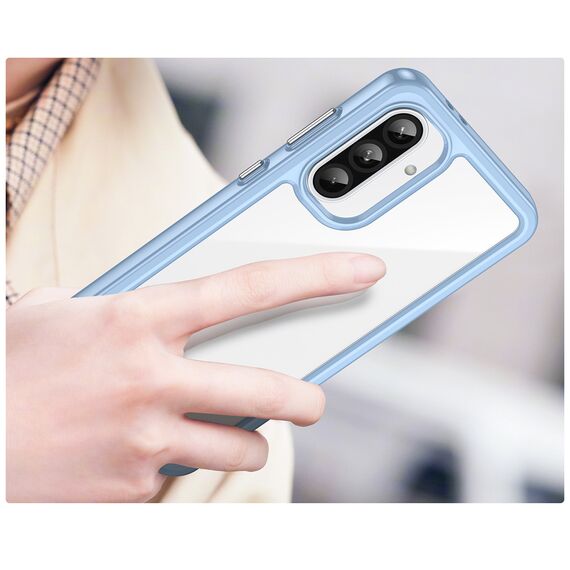 Outer Space Case for Samsung Galaxy A56 Cover with Flexible Frame - Blue | Techbox