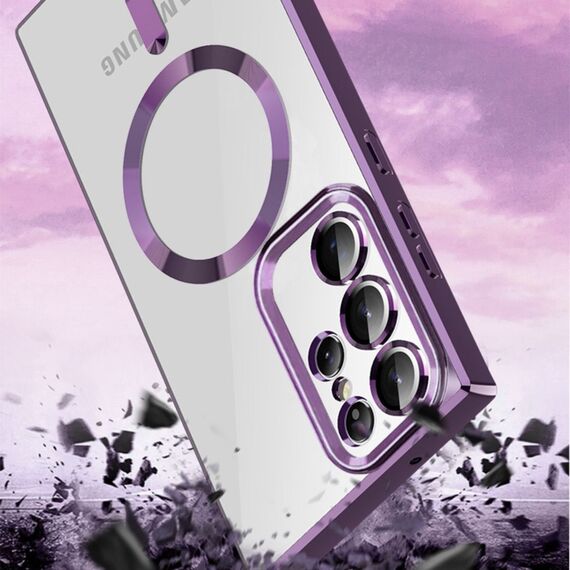 Wozinsky Electroplated Magsafe case for Samsung Galaxy S24 FE - silver - Samsung Cases - Cases - Techbox