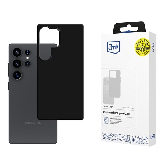 3mk Silicone Case for Samsung Galaxy S25 Ultra - Black | Techbox
