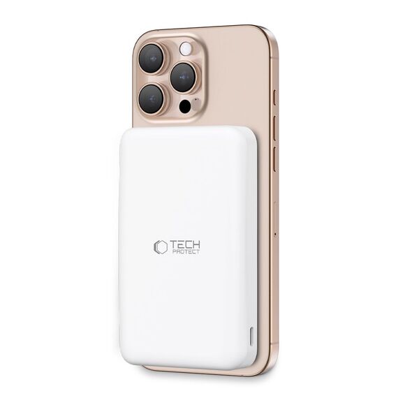 Powerbank Tech-Protect PB24 LifeMag QI2 MagSafe 10000 mAh - white - Powerbanks - Smartphone Chargers - Techbox