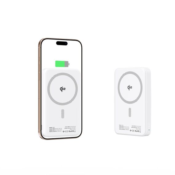 Powerbank Tech-Protect PB24 LifeMag QI2 MagSafe 10000 mAh - white - Powerbanks - Smartphone Chargers - Techbox