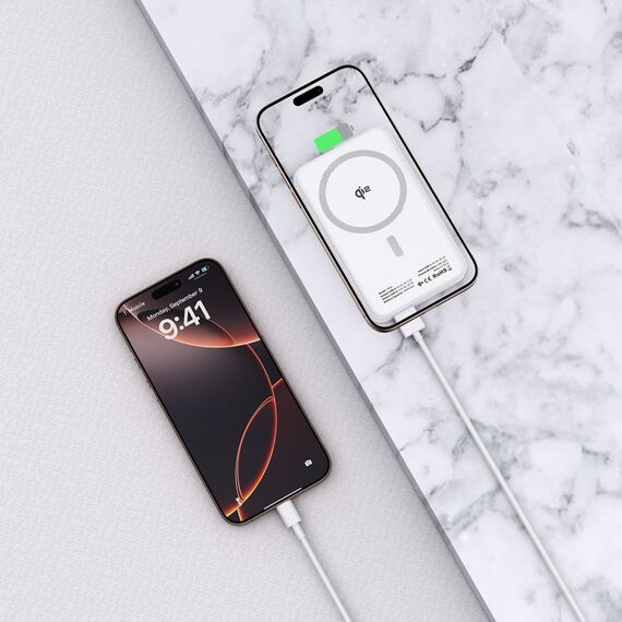 Powerbank Tech-Protect PB24 LifeMag QI2 MagSafe 10000 mAh - white - Powerbanks - Smartphone Chargers - Techbox