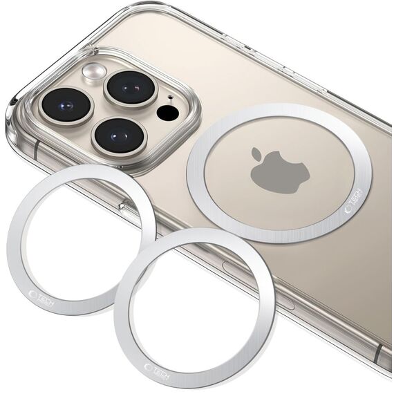 Tech-Protect MMP-110 2in1 MagSafe Ring - Silver / Silver