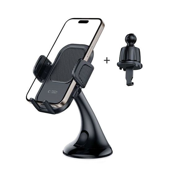 Tech-Protect V8 Car Holder for Dashboard and Air Vent - Black