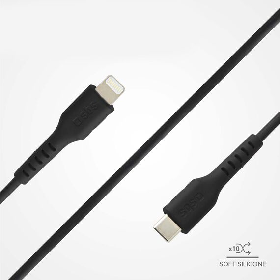SBS TECABLELIGTC1K USB-C - Lightning cable 1m - black - Cables & Adapters - Cables & Accessories - Techbox