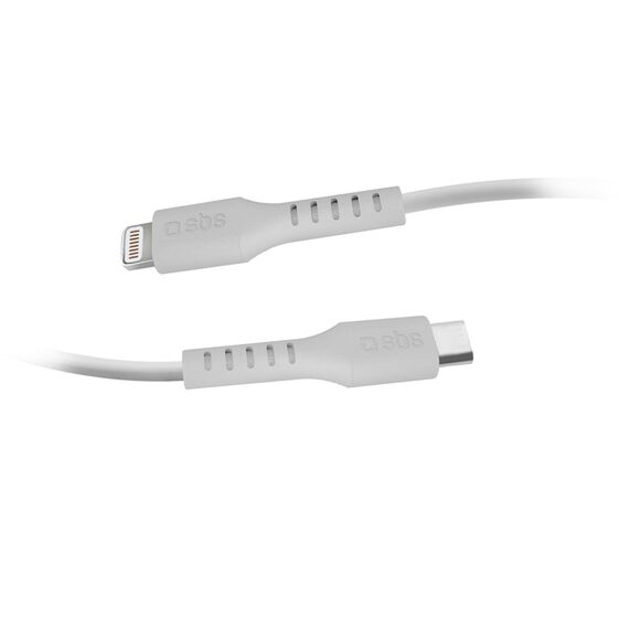 SBS TECABLELIGTC1W USB-C - Lightning Cable MFi Certified, 1m - White | Techbox