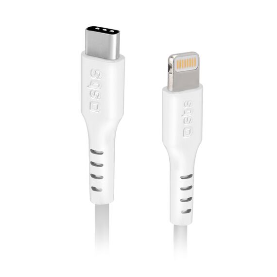 SBS TECABLELIGTC2W USB-C - Lightning Cable 2 m - White - Cables & Adapters - Cables & Accessories - Techbox