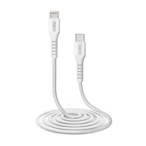 SBS TECABLELIGTC2W USB-C - Lightning Cable 2 m - White - Cables & Adapters - Cables & Accessories - Techbox