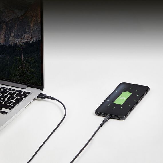 SBS TECABLEMICRO2K USB-A - Micro-USB Cable 2 m - Black | Techbox