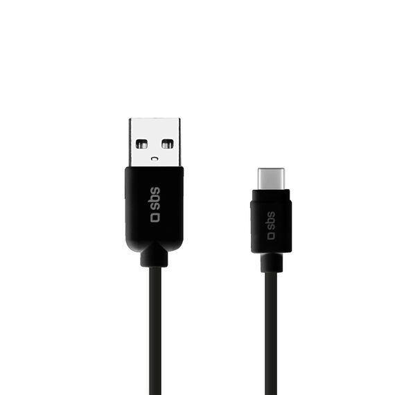 SBS TECABLETYC1KPOS USB-A - USB-C Cable 1m - Black | Techbox