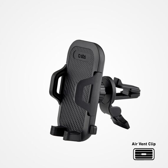 SBS TEHWSUPCLIPSTG smartphone holder for air vent, with reinforced jaws - black | Techbox