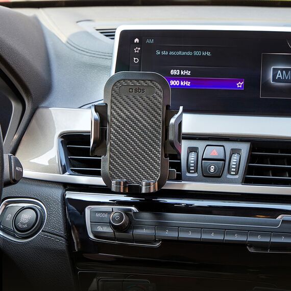 SBS TEHWSUPCLIPSTG smartphone holder for air vent, with reinforced jaws - black | Techbox