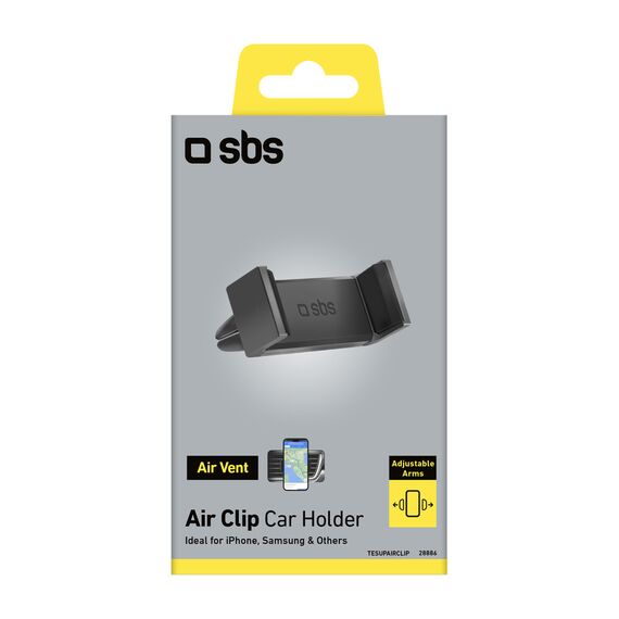 SBS TESUPAIRCLIP smartphone holder for air vent - black | Techbox