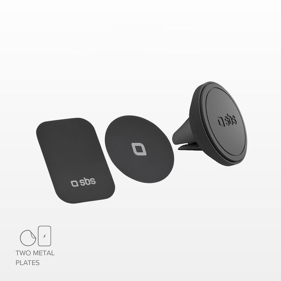 SBS TESUPMAGMCLIP smartphone holder magnetic, for air vent - black | Techbox
