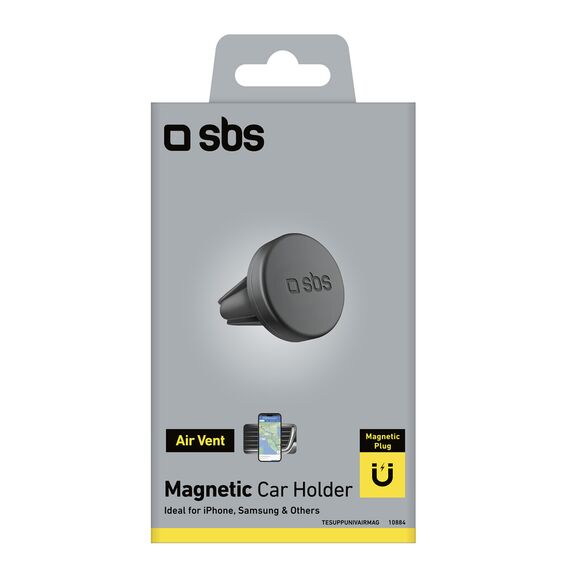 SBS TESUPPUNIVAIRMAG smartphone holder magnetic, for air vent - black | Techbox