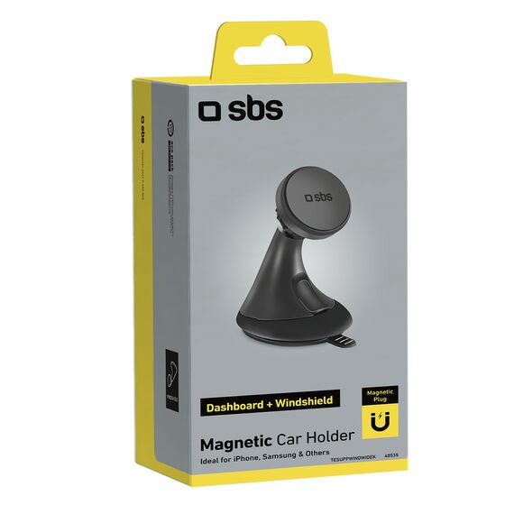 SBS TESUPPWINDWIDEK MagSafe compatible smartphone holder for dashboard/windshield - black | Techbox