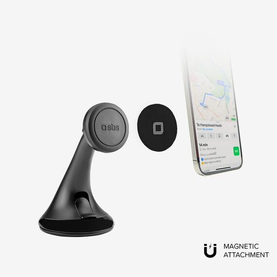 SBS TESUPPWINDWIDEK MagSafe compatible smartphone holder for dashboard/windshield - black | Techbox