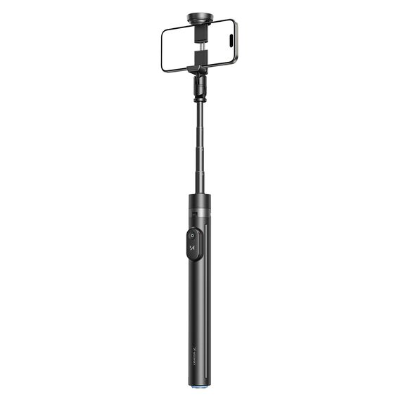 Selfie stick Wozinsky WRZP1 with automatically extendable legs, tripod function, 1.7m - black | Techbox