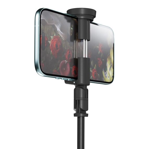 Selfie stick Wozinsky WRZP1 with automatically extendable legs, tripod function, 1.7m - black | Techbox