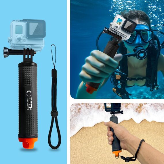 Tech-Protect GA100 Hand Grip for GoPro / DJI - Black