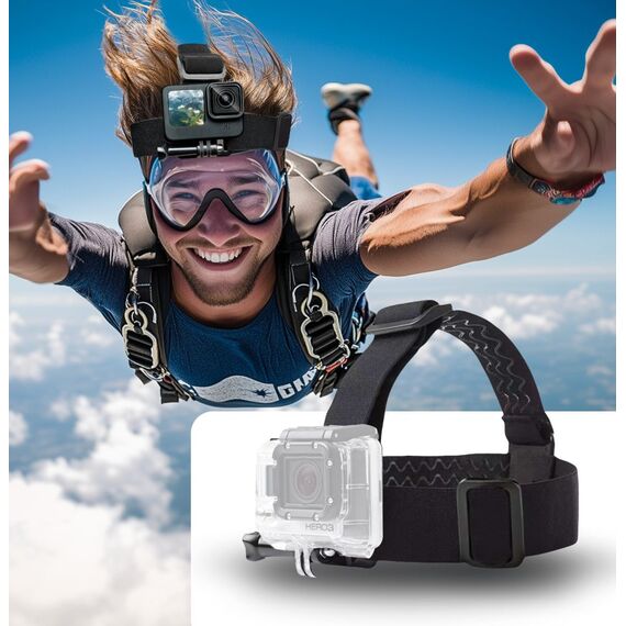 Tech-Protect GA100 Head Mount for GoPro / DJI - Black