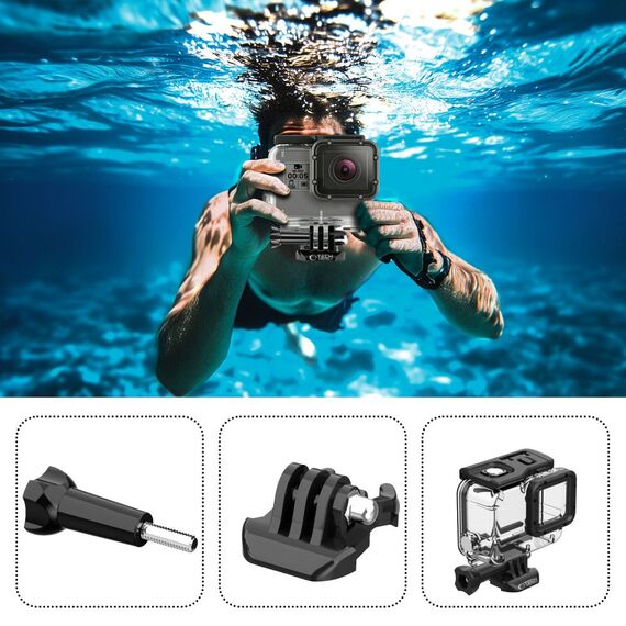 Tech-Protect GA200 Waterproof Case for GoPro Hero 5 / 6 / 7 - Transparent - Uncategorized Cases (2) - Cases - Techbox
