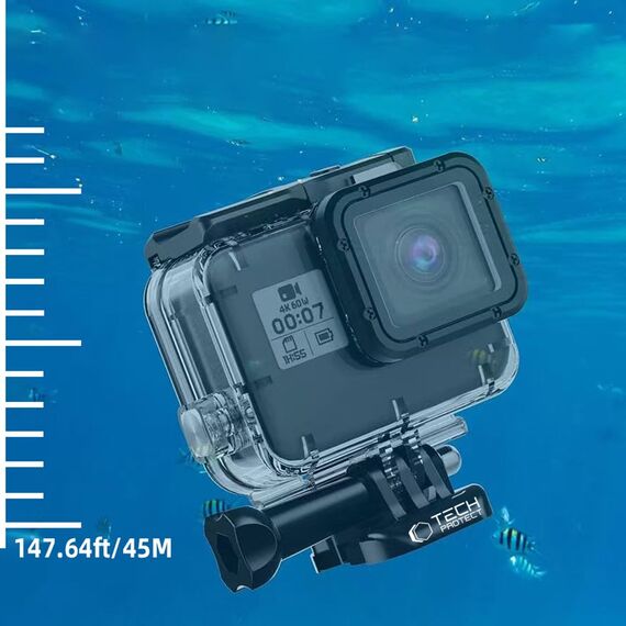 Tech-Protect GA200 Waterproof Case for GoPro Hero 5 / 6 / 7 - Transparent - Uncategorized Cases (2) - Cases - Techbox