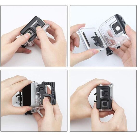 Tech-Protect GA200 Waterproof Case for GoPro Hero 5 / 6 / 7 - Transparent - Uncategorized Cases (2) - Cases - Techbox