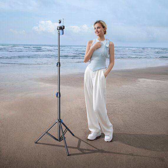 Wozinsky WRLD-00Y1S tripod tripod durable carbon steel tripod 1.7m matte - black | Techbox