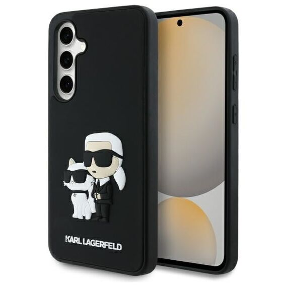 Karl Lagerfeld 3D Rubber Karl&amp;Choupette Case for Samsung Galaxy S24 FE - Black | Techbox