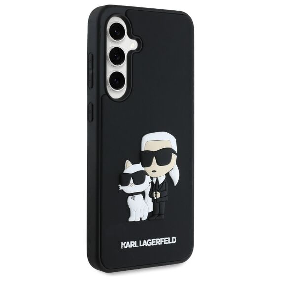 Karl Lagerfeld 3D Rubber Karl&amp;Choupette Case for Samsung Galaxy S24 FE - Black | Techbox
