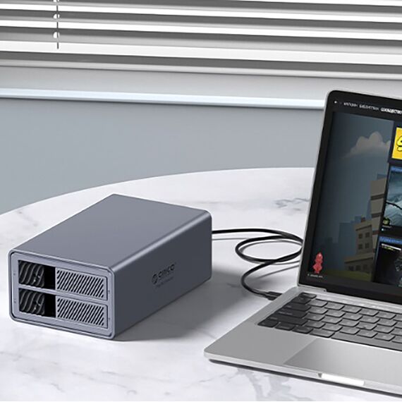Orico 9828RU3 2 Big DAS Solution ProRAID Disk Array for 2 2.5"/3.5" SATA HDD/SSD Drives with RAID Controller - Gray - Cases & Accessories - Hard Drives - Techbox