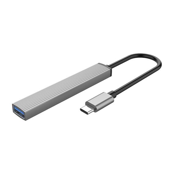 Orico AH-13 USB-C Hub Docking Station 1x USB-A 3.0 + 3x USB-A 2.0 - Gray - USB Hubs & Card Readers - Peripherals - Techbox
