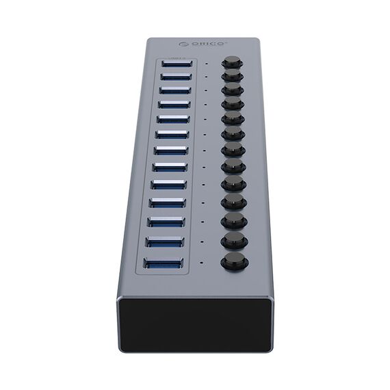 Orico BT2U3-13AB Hub 13x USB-A 3.0 with switches - gray - USB Hubs & Card Readers - Peripherals - Techbox