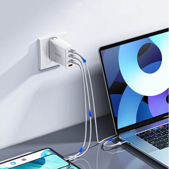 Orico CDX 100W 5A Power Delivery USB-C - USB-C 1m Cable - White - Cables & Adapters - Cables & Accessories - Techbox