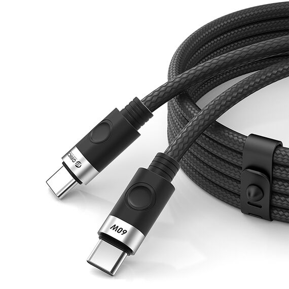 Orico CDX 60W 3A Power Delivery USB-C - USB-C 1m Cable - Black - Cables & Adapters - Cables & Accessories - Techbox