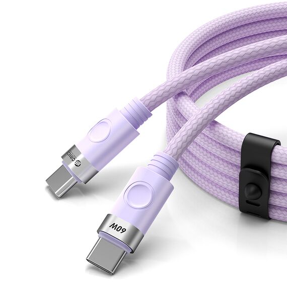 Orico CDX 60W 3A Power Delivery USB-C - USB-C 1m Cable - Purple - Cables & Adapters - Cables & Accessories - Techbox