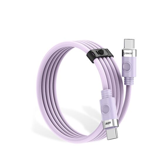 Orico CDX 60W 3A Power Delivery USB-C - USB-C 1m Cable - Purple - Cables & Adapters - Cables & Accessories - Techbox