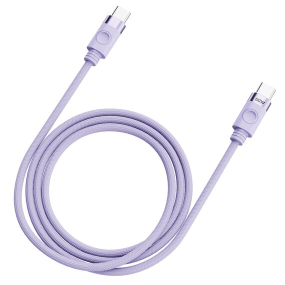 Orico CDX 60W 3A Power Delivery USB-C - USB-C 1m Cable - Purple - Cables & Adapters - Cables & Accessories - Techbox