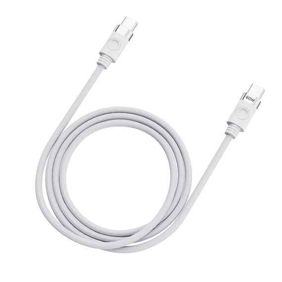 Orico CDX 60W 3A Power Delivery USB-C - USB-C 1m Cable - White - Cables & Adapters - Cables & Accessories - Techbox