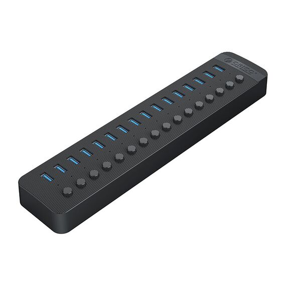 Orico CT2U3-16AB 16x USB-A 3.0 Hub with Switches - Black - USB Hubs & Card Readers - Peripherals - Techbox