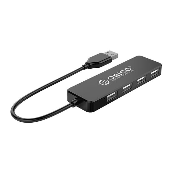 Orico FL01 USB-A Hub Docking Station 4x USB-A 2.0 - Black - USB Hubs & Card Readers - Peripherals - Techbox