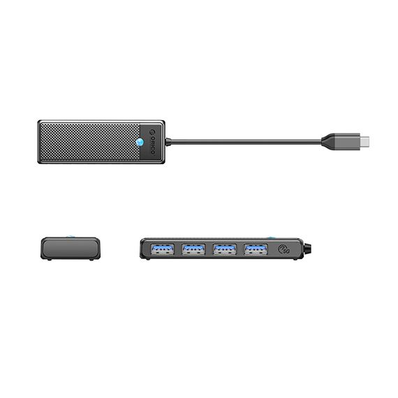 Orico PAPW4A-C3 USB-A Hub Docking Station 4x USB-A 3.0 - Black | Techbox